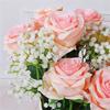 12Pcs Artificial Rose Flower Realistic Simulation Rose Bouquets for Home Garden Decoration, Wedding Flower Arrangements
