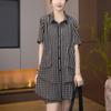 Printed Summer Fashion Two Piece Set Loose Plus Size T Shirt and Shorts Pants Slimming Outfit for Women