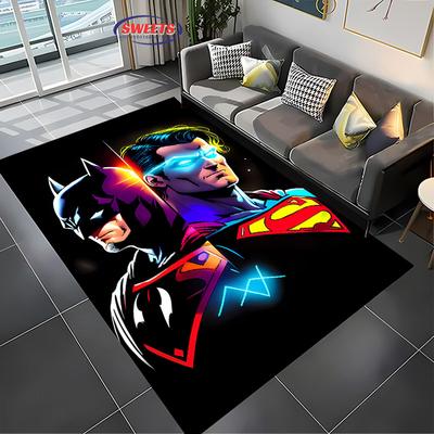 NO.5 DC Batman Theme Carpet New Release!Anti-slip Sound Insulation,Rug for Living Room Children Bedroom Office Areas,Durable Mat