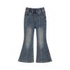 LUSON Girls' Lined Denim Flared Jeans