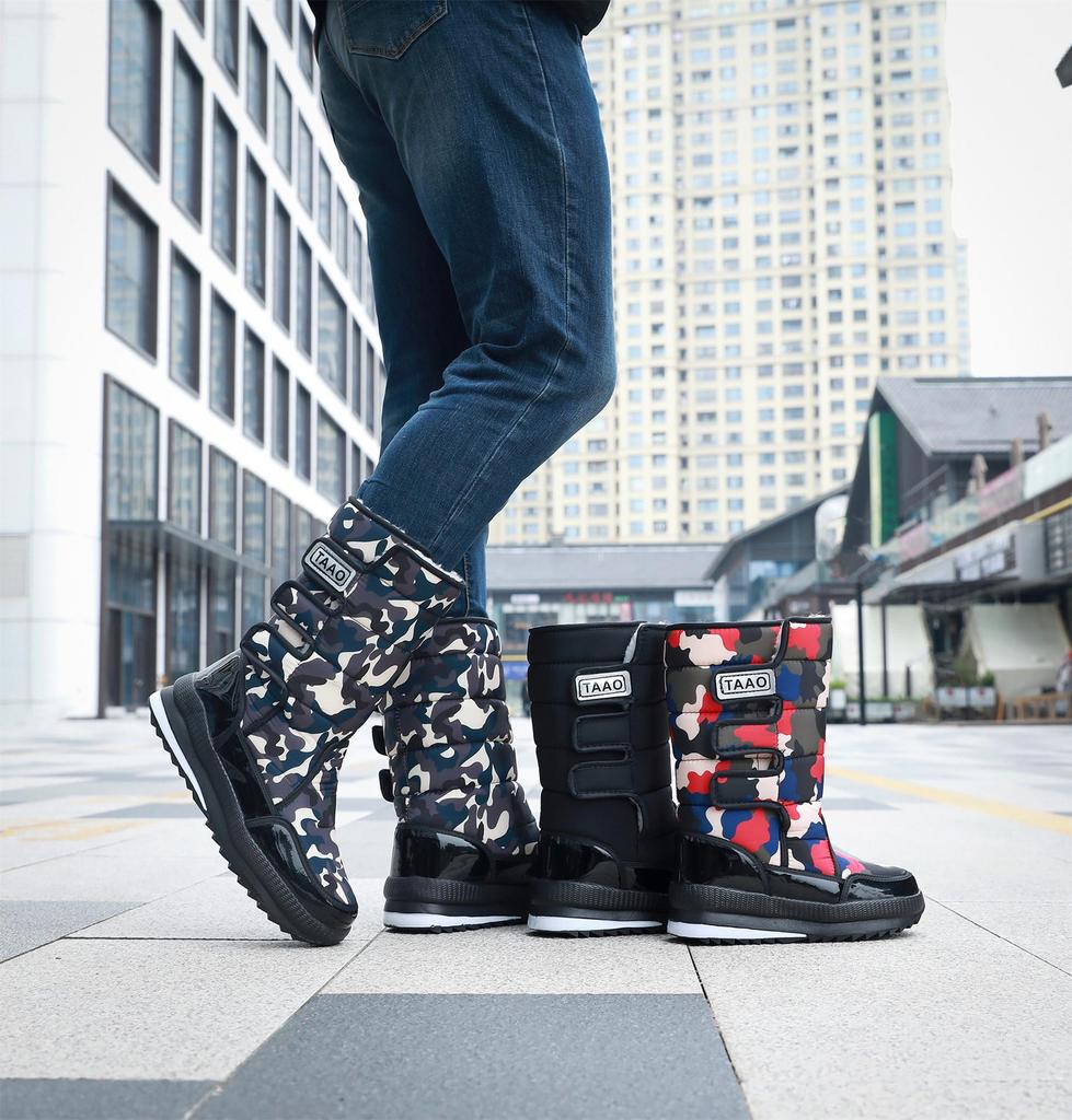 Unisex Northeast Snow Boots: Warm, Thickened Velvet, High-Top, Outdoor, Anti-Slip, Water-Resistant