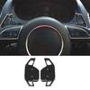 Black Aluminum Alloy & Plastic Car Steering Wheel Shift Paddles (1 Pair) for Ao