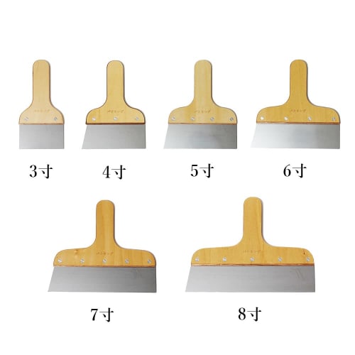 Putty Spatula, Stainless Steel, Interior Use, Putty King, 1.8 inches (240mm), 1 Spatula