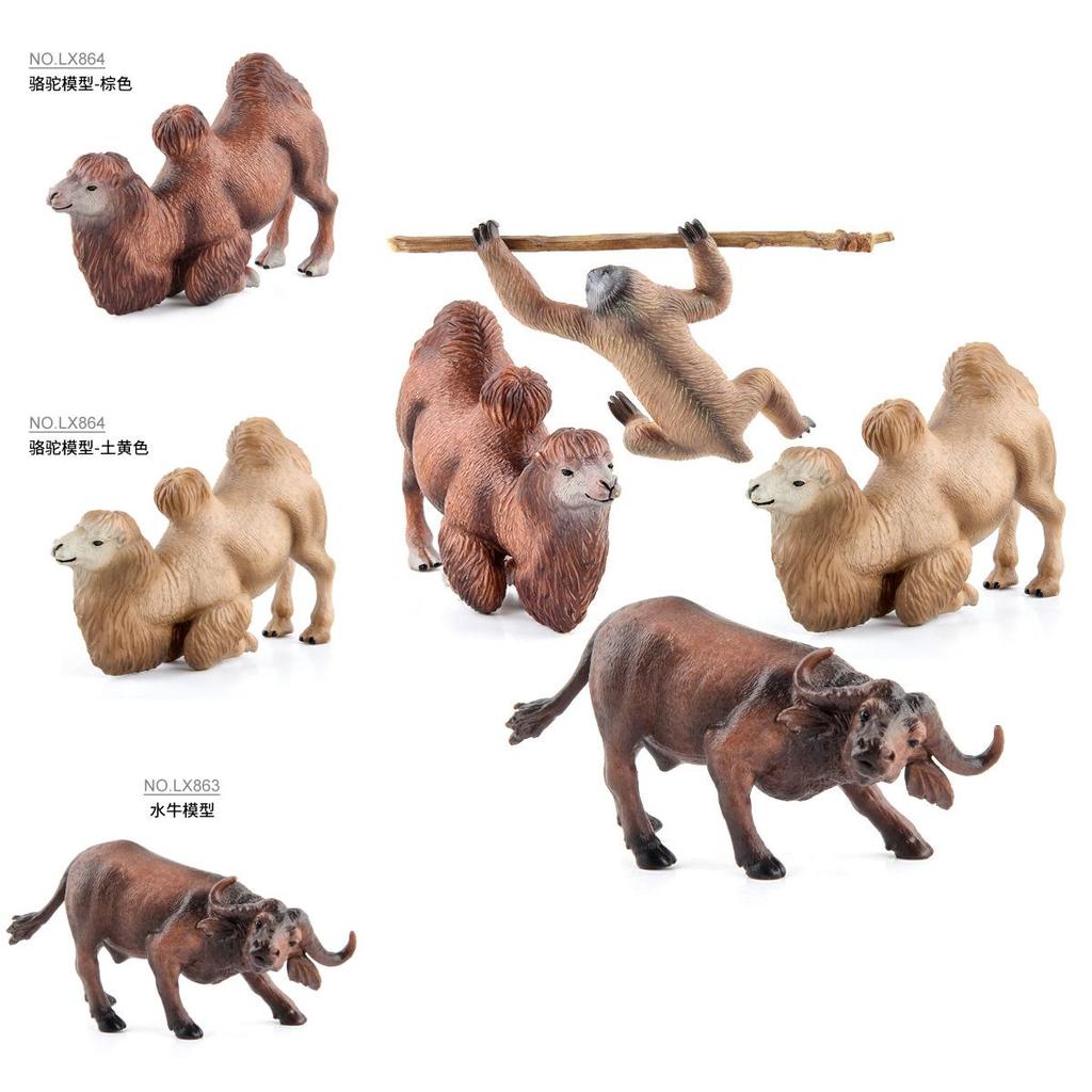 Pvc Realistic Animal Model Toy Large Water Buffalo Static Decor For Gift Collection
