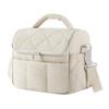 Elegant Lunch Organizer for Ladies Quilted Double Layer Insulated Bag, Lightweight Leakproof Thermal Box, Shoulder Bag Portable Large Capacity