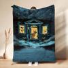 Scoobydoo Mystery Machine Anime Cartoon Flannel Blanket Comfortable Skinfriendly Throw Blanket For Bedroom Bed Sofa Home Decor Christmas Gift