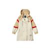 X Mihara Yasuhiro Color Block Casual Hooded Windbreaker Women Outerwear Brown Khaki F11W313702F-LK