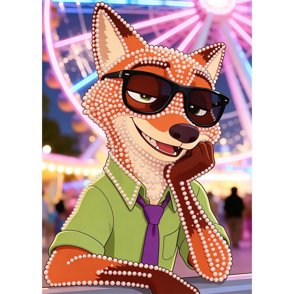 

Disney Pearl Painting DIY Zootopia Nickelodeon Party King Pearl Art Painting Pearl Gem Painting, Home Wall Decoration Crafts 30x40