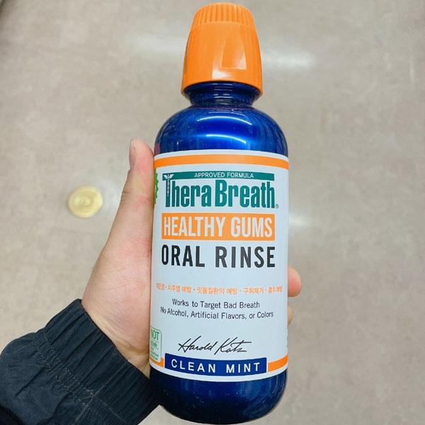 TheraBreath Oral Rinse Clean Mint 473ml