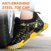 Steel Toe Work Shoes Safety Boots Anti-smashing Safety Shoes Men Footwear Construction Breathable Sneakers Work Boots Shoes Male
