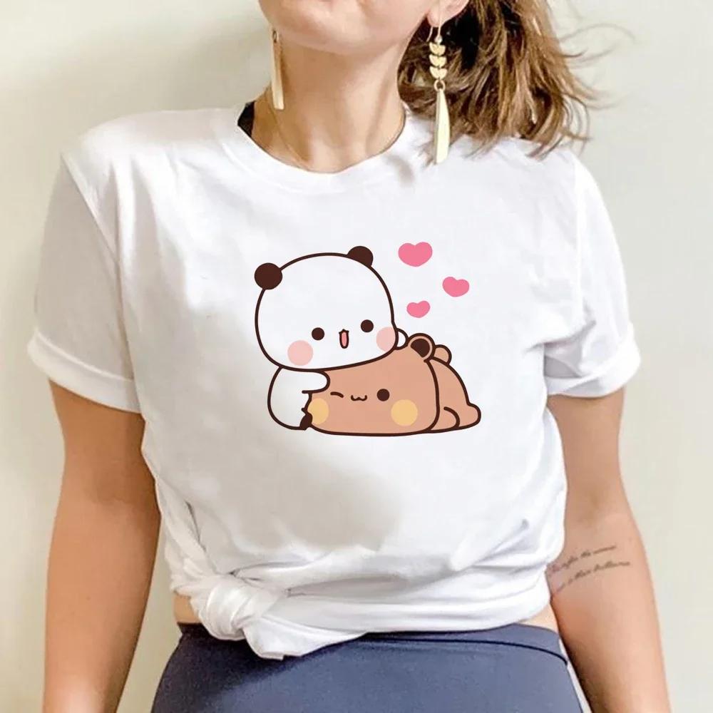 

Футболка Bubu Dudu Женская Каваи Мультяшная Y2k Панк Веселая Футболка Уличная Одежда Харадзюку Аниме Футболка с Круглым Вырезом Женская Одежда 4XL