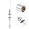 QM82 Dual Band Mobile Radio Antenna CBC435 15 4 Inch Stainless Steel Car Two Way Radio Antenna 145435 MHz with 259 Connector