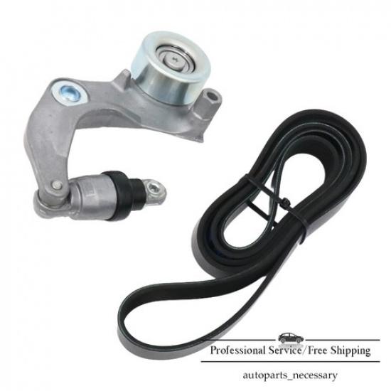 Serpentine Drive Belt & Tensioner Assembly For 2007-2011 Honda Civic 1.8L L4