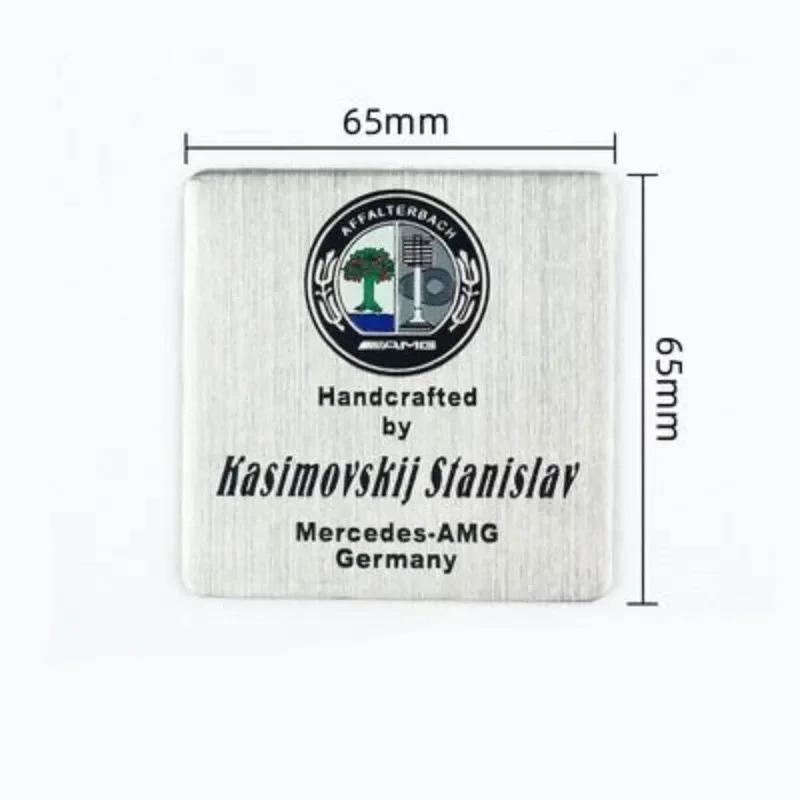 Car Engine Sticker AFFALTERBACH Nameplate Label Emblem Sticker For Mercedes Benz AMG Maybach W205 W213 W166 W177 W463 W464 CLA1 T6