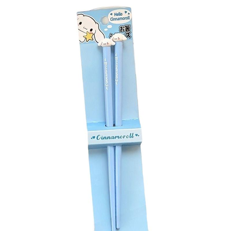 1 pár Hello Kitty My Melody Cinnamoroll Plastové hůlky Domácnost Vysoká teplota Anime Sanrio Nádobí Kreativní dárek