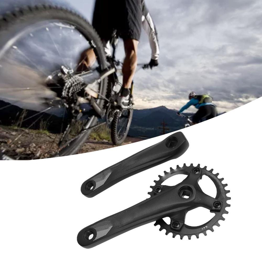 Aluminum Alloy Bike Crankset 34T Bike Crank Arm Set Bike Single Crankset  Bike Repair Upgrades
