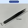 Anti-Static Stainless Steel Precision Tweezers, Curved Tip for Electronics, Eyelash Extensions, Manicure, Bird's Nest Picking, and Hair Removal.