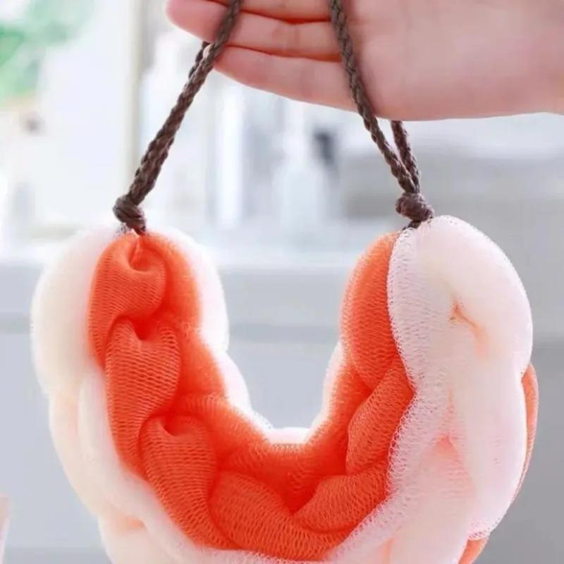 Bath Brush Body Back Frosted Cloth Towel Mesh Shower Silk Towel Bath Massage Brush Bathroom Cleaning Tool Sponge Brush