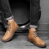 New Genuine Leather Men Boots Classic Man Ankle Boots  Outdoor Shoes Comfortable Casual Shoes Spring Autumn Botas De Hombre