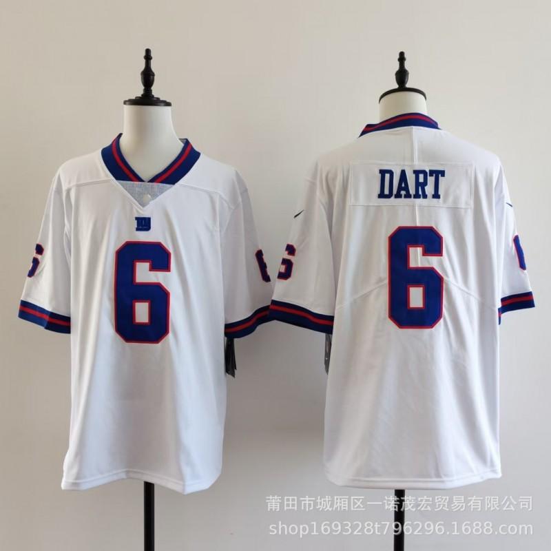 Mens Football Jersey Giants Team 1 8 JONES 26 BARKLEY 56 44 Embroidered Rugby Uniform
