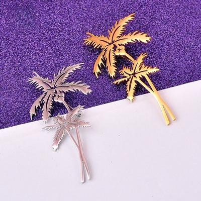 Fashion Alloy Coconut Tree Brooch New Youth Color Retention Versatile Pin Fashion Clothing