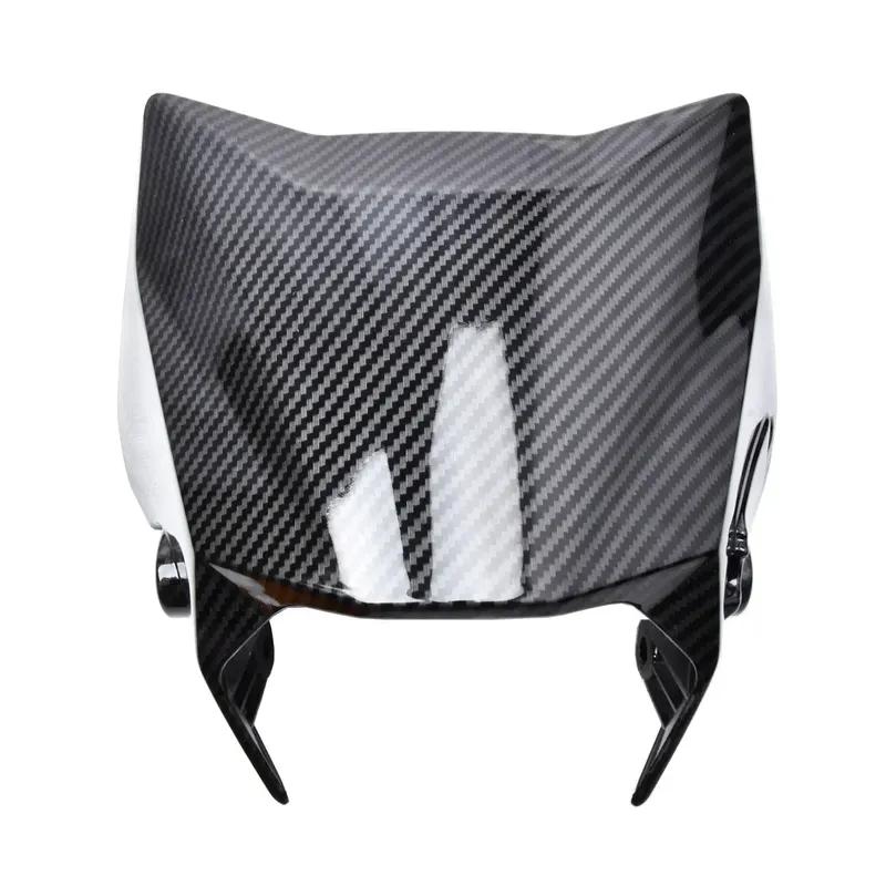 For Surron Ultra Bee Carbon Fiber Front Headlight Fender Water Transfer Glossy Parts for SURRON Headlight Mudguard Motorcycles