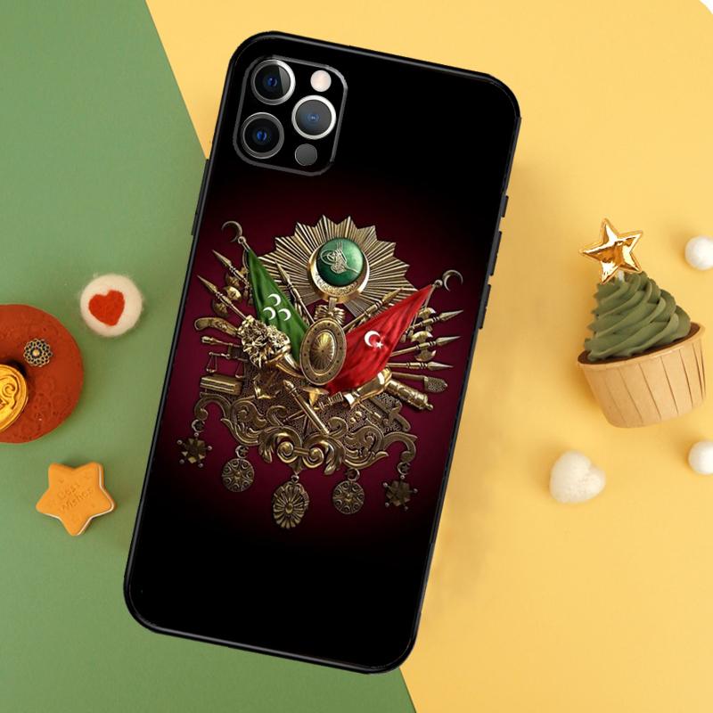 Ottoman Empire Coat Of Arms Phone Case For iPhone 17 17Air 16 16E 15 14 13 12 11 Pro Max 12 13 Mini Shockproof Cover