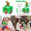 Christmas Green Checkered Tree Pattern Paper Gift Box Christmas Party Decor