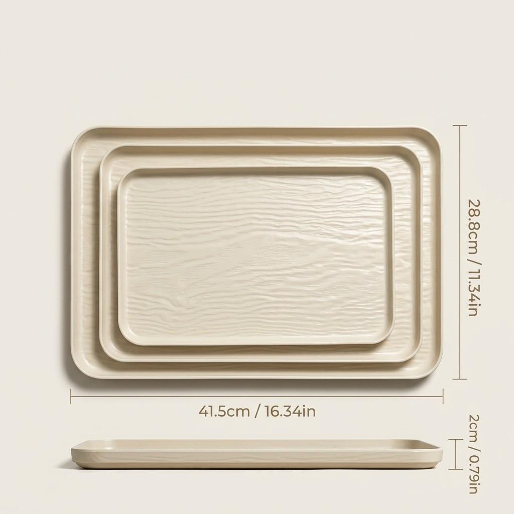 Rectangular Plastic Vanity Tray Bathroom Organizer Perfume Tray Stackable Makeup Organizer Cosmetic Storage Box Desk Accessories