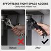 2-piece Multi-functional Sink Wrench Set, 2026 New Sink and Faucet Wrench, Suitable for Plumbing Tools In Confined Spaces.