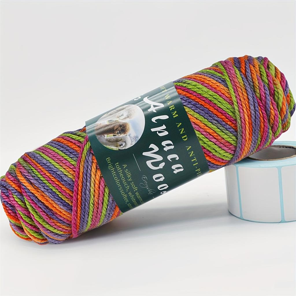 5pcs Soft Alpaca Blend Yarn, 1.1LB Total - Ideal for Sweaters Medium Thickness (2.8mm) | Perfect for Knitting Needles 3.5-4.5mm