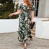 Plus Size Women's Printed Casual Resort Elegant Midi Dress