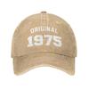 2026 Personalized Cotton Original Born In 1975 Funny Birthday Gift Baseball Cap Outdoor Men Women's Adjustable Dad Hat Fashion