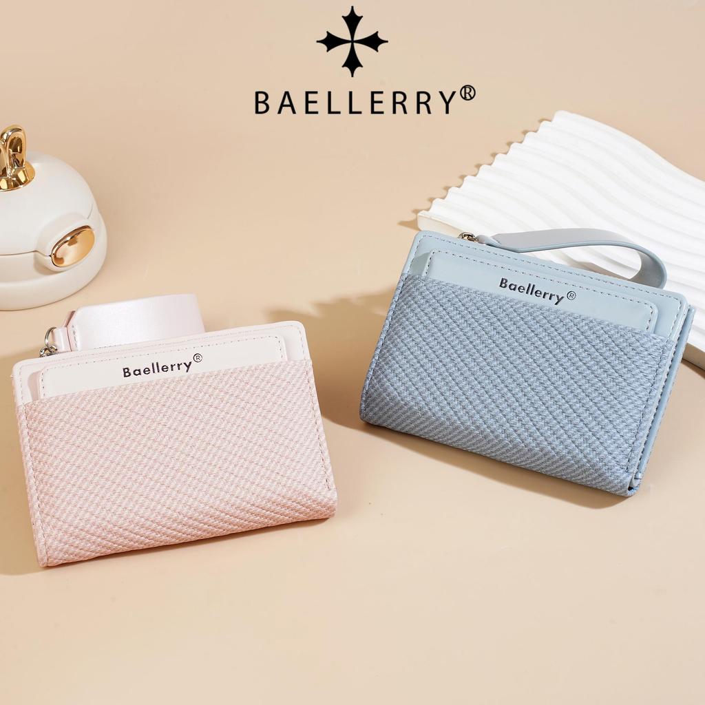 High-End Women's Short Wallet with Wrist Strap - Multiple Card Slots & Fashionable Zipper Coin Purse