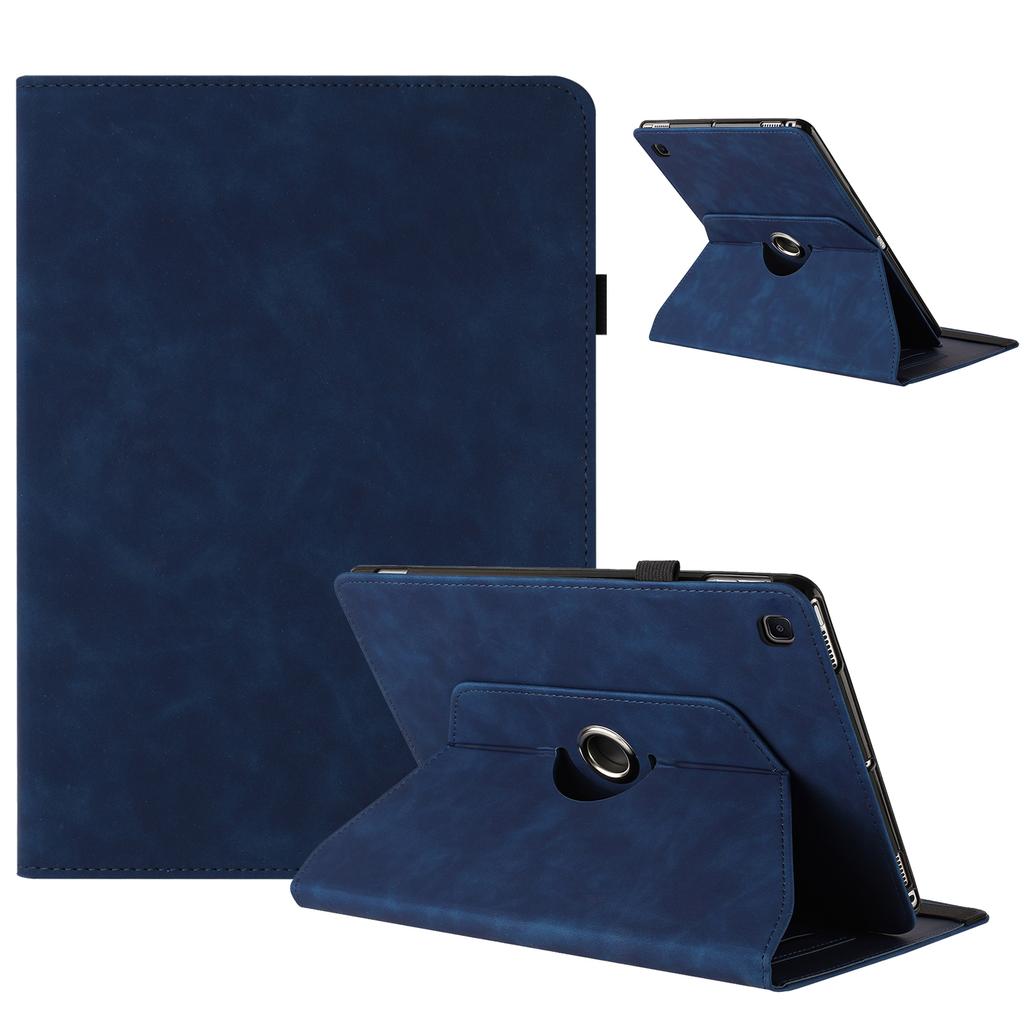 For Samsung Galaxy Tab A 10.1 (2019) SM-T510 (Wi-Fi)/SM-T515 (LTE) Case Rotating Stand Solid Color PU Leather Tablet Cover
