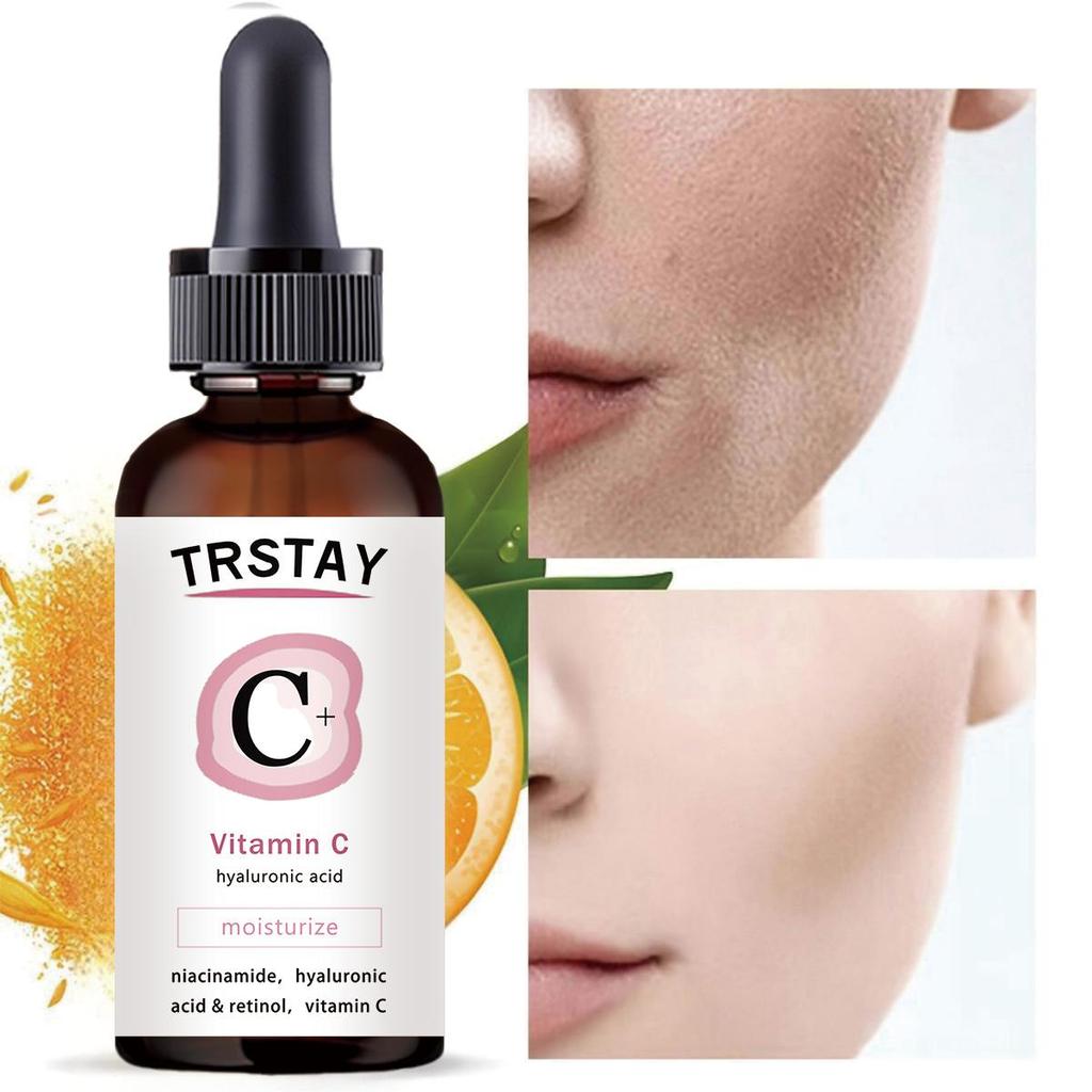 Vitamin C Serum Whitening Brighten Facial Spray Moisturizing Toner Shrink Pores Oil Control Anti Aging Face Care