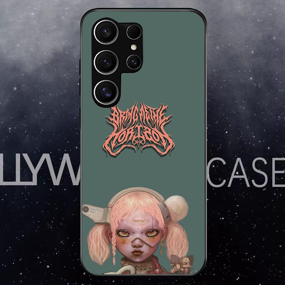 BAND Bring Me The Horizon Phone Case For Samsung S25 Edge Ultra S23 S22 S21 S20 Ultra Plus S24 Fe A54 A53 A25 Glass Cover