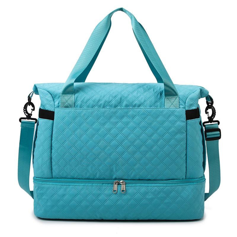 New oblique span fitness bag independent shoe compartment dry and wet separation yoga bag short business trip travel bag