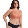 Plus Size Wireless Lace Front Buckle Push-Up French Sleep Bra