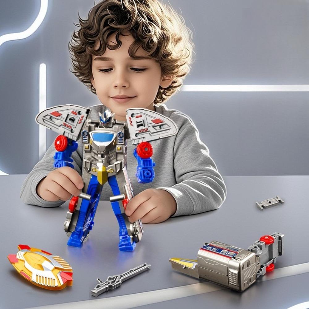 Treno Deformatione Treno ad Alta Velocità Modello Action Figure Regalo di Compleanno per Bambini
