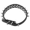 Pet Adjustable PU Leather Studded Spiked Buckle Cat Puppy Dog Collar Rivet Strap Black S