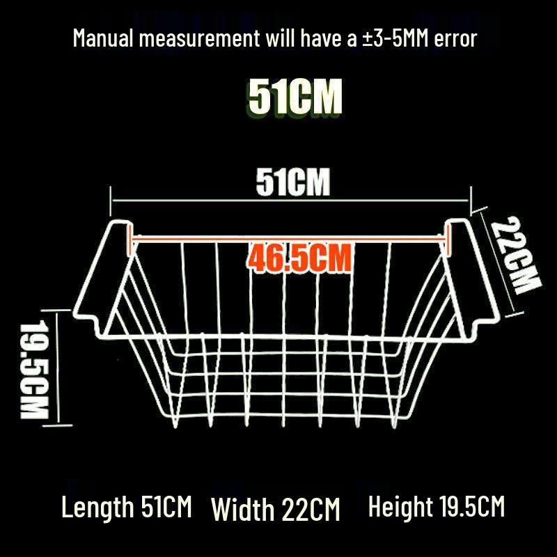 Refrigerator Storage Hanging Basket for Freezer and Dorm Organization
