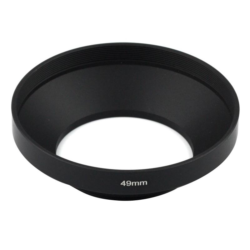 39 40,5 43 46 49 52 55 58 62 72 mm Kamera Metall-Gegenlichtblende Weitwinkel-Gegenlichtblende mit Schraubmontage für Digitalkamera-Zubehör