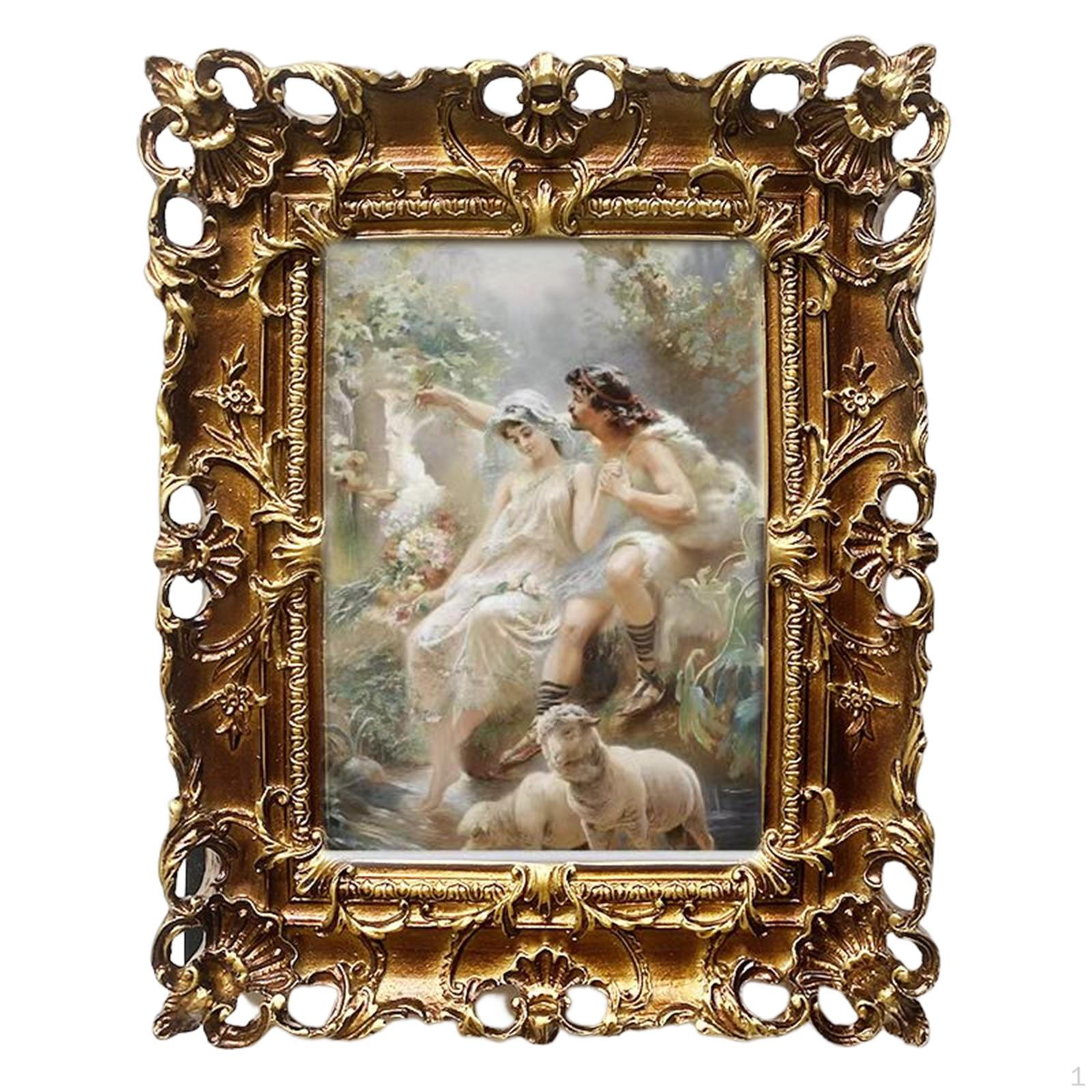 

Style Photo Display Polyresin Hanging Holder for Decorating Home Bedroom Living Room 22cmx17cm