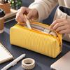 Polyester Blasenwolle Federmäppchen Gestreifter Druck Stiftebeutel Minimalistische Schreibwarentasche Geschenk