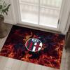 Bologna FC Design Crystal Velvet Carpet Cozy Non?Slip Printed Rug For Bedroom Living Room Entrance
