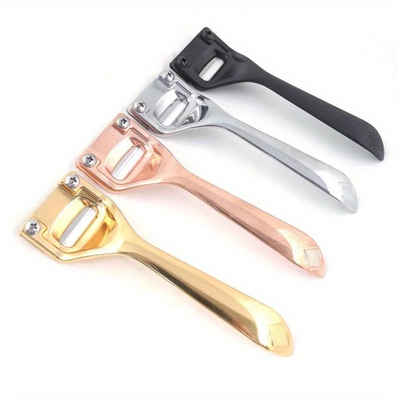 Black Metal Leather Safety Beveler Kits DIY Carving Tool with Replacement Blade Thinning Leather Cutting Scratch Craft Skiving