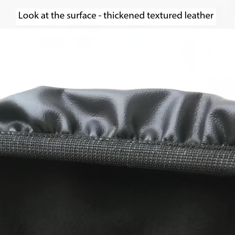 2pcs Waterproof & Sun-Protective Faux Leather Scooter Seat Covers Universal Fit, High-Elasticity for Electric Bikes and Scooters Accessories