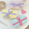 Large Capacity Bow Stationery Bag Desktop Storage Bow Pencil Pouch  Children