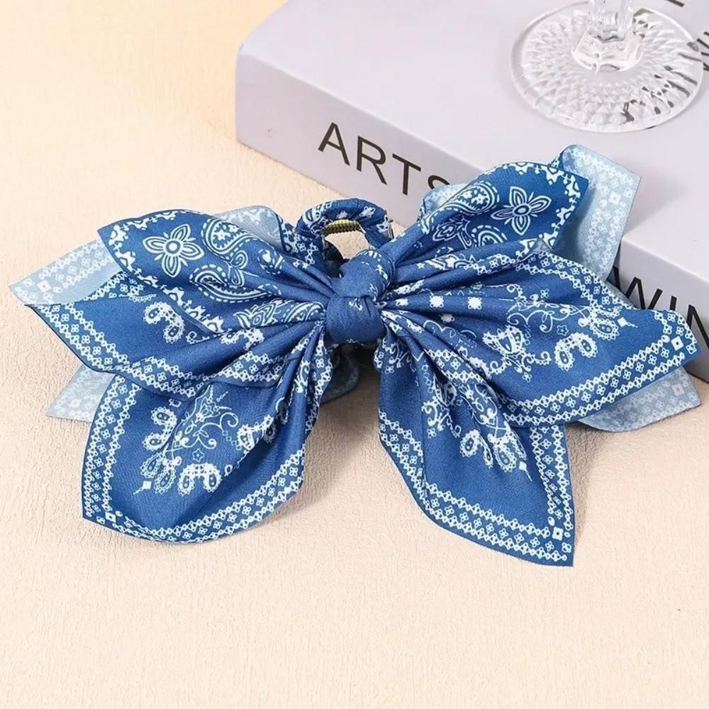 New Double-sided Hair Clip Large Hair Accessory Shark Clip Cashew Flower Butterfly Knot Scratching For Women Summer Vacation